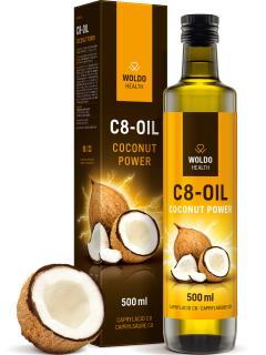 WoldoHealth C8 Olej MCT zo 100% kokosového oleja (500 ml)
