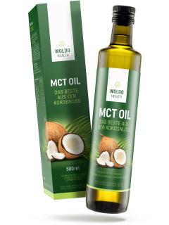 WoldoHealth MCT olej: 100% kokosový olej (500ml)