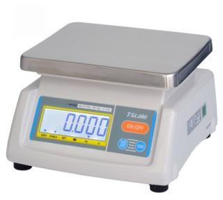 Profesionální gastro váha, TSCALE T28-15D, 6;15kg/2;5g, 190x230mm (Gastro váha se dvěma displeji a dobíjecím vestavěným akumulátorem pro kuchyně, výrobny a sklady, ověřená - cejchovaná)