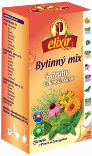 Agrokarpaty čaj Elixír bylinný mix 4 druhy bylinných čajov 20 vreciek