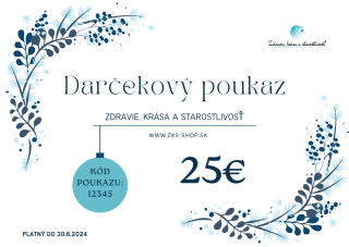 Darčekový poukaz v hodnote 25€ (na celý sortiment )