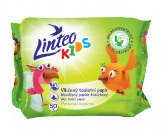 Dětský vlhčený toaletný papier Linteo KIDS 50ks