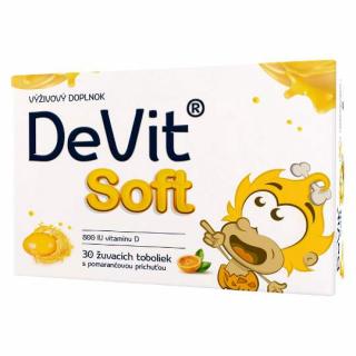 DeVit Soft 30 žuvacích toboliek pomaranč