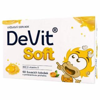 DeVit Soft 60 žuvacích toboliek pomaranč