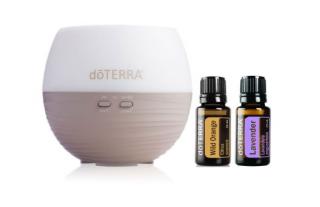 DoTERRA Petal diffuser + wild orange 5ml + Lavender 5ml (Doprava (Packeta) ZDARMA)