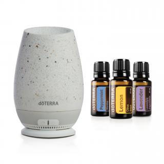 DoTERRA Roam difúzer + DoTERRA Trio esenciálnych olejov 3x5ml (Packeta (Zásielkovňa) ZDARMA)