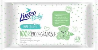 Linteo Baby 100% Biodegradable detské jemné vlhčené obrúsky 48 ks