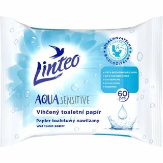 LINTEO vlhčený Aqua Sensitive 60 ks