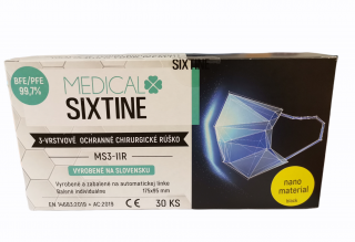 Medical Sixtine čierne 30ks  (EXP. 12/2023 Nano material - Black)