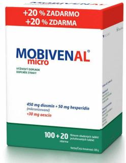 Mobivenal Micro 120 tabliet (Problém ťažkých nôh a opuchy)