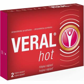 VERAL HOT hrejivá náplasť 1 x 2 ks