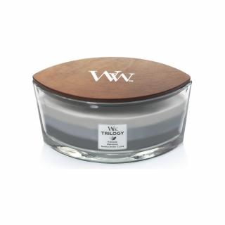 WoodWick Trilogy - Warm Woods 453,6 g (Prírodná aromatická sviečka)