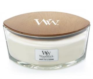 WoodWick White Tea  Jasmine 453,6 g (Prírodná aromatická sviečka)