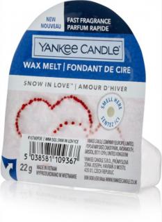 Yankee Candle vonný vosk do aromalampy Snow In Love 22 g (Vonný vosk)