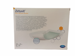 Zetuvit Plus Silicone Border Kompres sterilný (20 x 25 cm) 10 kusov