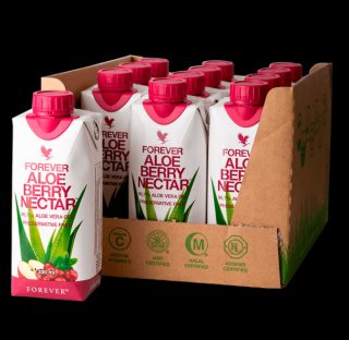 Forever Aloe Vera Berry Nectar™ Mini (12 kusov) - mini nápoj s Aloe Vera a jahodami  forever