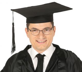 Absolventský klobúk čierny klasik