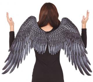 Anjelské krídla čierne 105x70cm