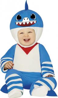 Baby kostým Baby Shark modrý 18-24 mesiacov