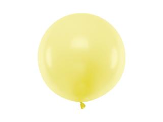 Balón veľký pastelový svetložltý 60cm