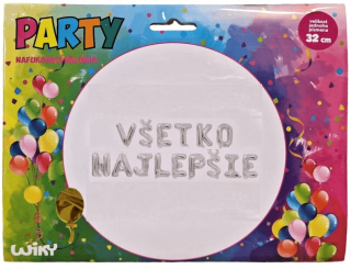 Balónový banner Všetko najlepšie strieborný 520cm