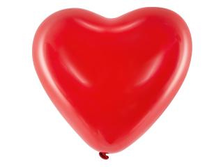 Balóny červené srdce 40cm 100ks