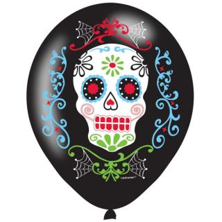 Balóny Day of the Dead 27cm 6ks