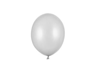 Balóny metalické strieborné 12cm 100ks