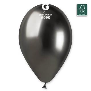 Balóny saténové antracitové 33cm 6ks