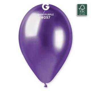 Balóny saténové fialové 33cm 6ks