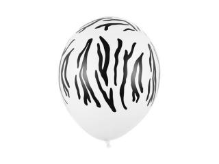 Balóny zebrie pruhy 30cm 6ks