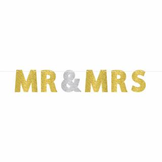 Banner Mr & Mrs 365x17cm