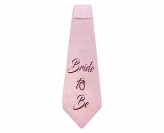 Dámska kravata Bride to be ružová