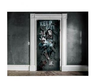 Dekorácia na dvere Zombie Attack 180x80cm