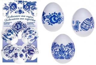Dekoračná fólia na vajíčka modré 10ks