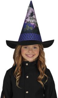Detský čarodejnícky klobúk polnočný halloween