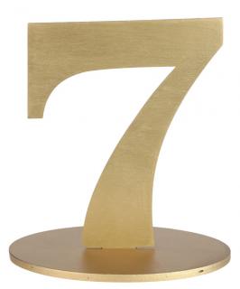 Drevená číselná dekorácia 7