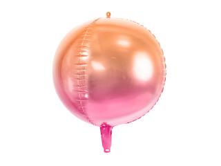 Fóliový balón Guľa oranžovoružový 35cm