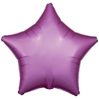 Fóliový balón hviezda Satin Luxe flamingo 48cm