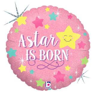 Fóliový balón It´s a Girl Star is Born 46cm