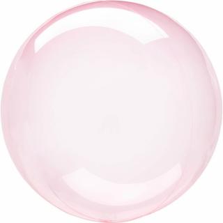 Foliovy balon priesvitny ružovy 55cm