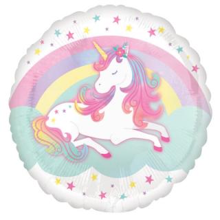 Fóliový balón Unicorn pastelový 43cm