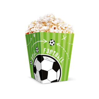 Krabice na popcorn Futbal 6ks 12,5x8,5cm