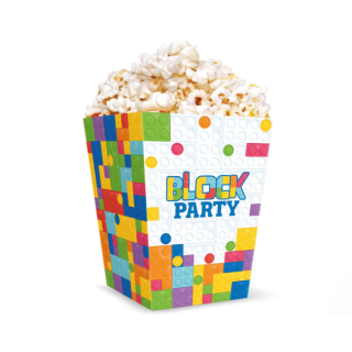 Krabice na popcorn Lego 6ks 12,5x8,5cm