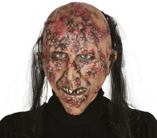 Maska Zombie s vlasmi latex