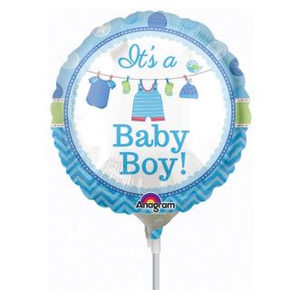 Mini fóliový balón Its a baby boy 23cm