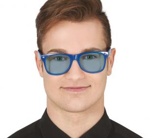 Modré okuliare s modrými sklíčkami