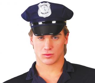Pánska policajná čiapka modra