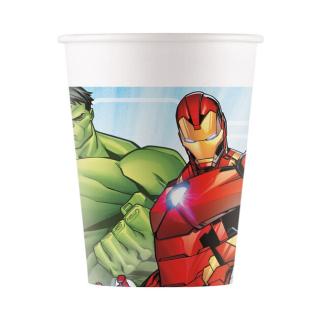 Papierové poháre Avengers Marvel 200ml 8ks