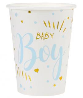 Papierové poháre Baby Boy 270ml 10ks